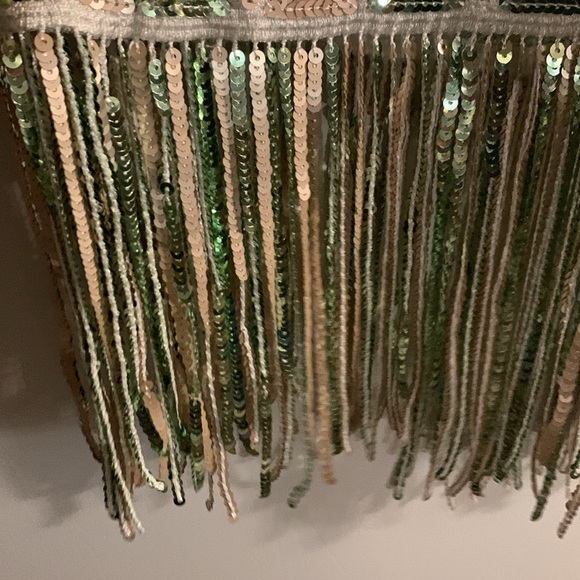 🎉HOST PICK🎉 Laundry by Shelli Segal Sequin Pattern Fringe Dress - Picture 7 of 8